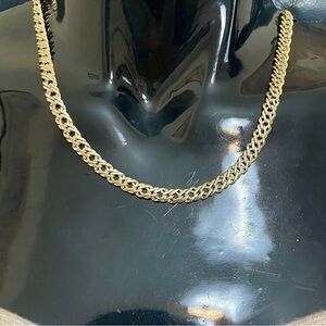 18” Thick Franco Braided Chain Necklace Gold Plated 6.35mm Unisex